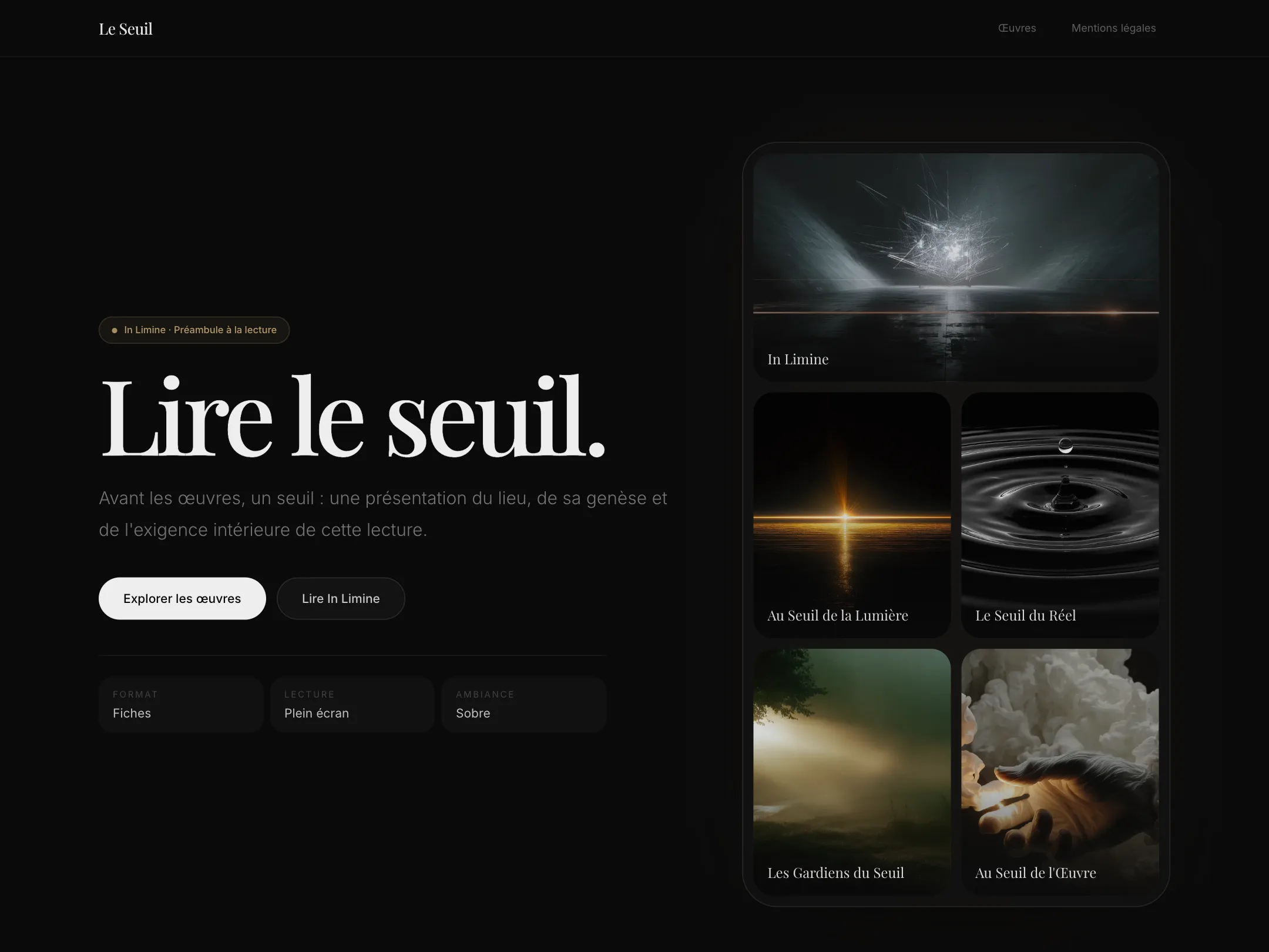 Site Le Seuil, archives d’André Jacques